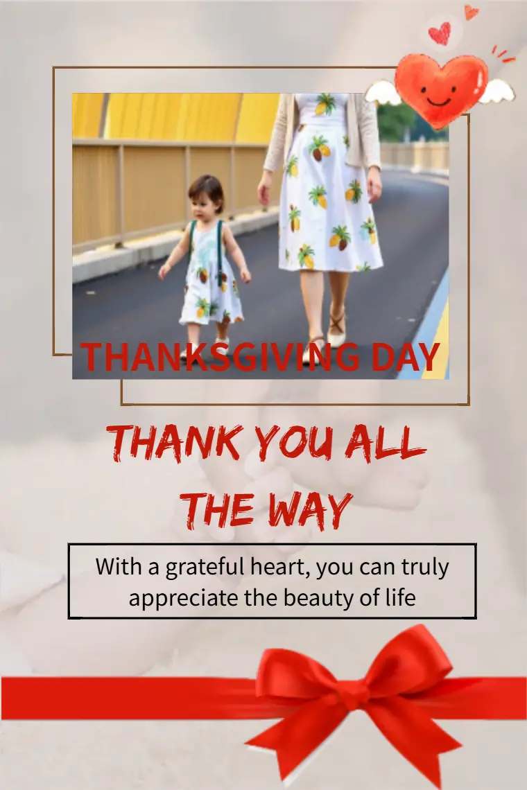 A Warm and Simple Thanksgiving Card - animated card template