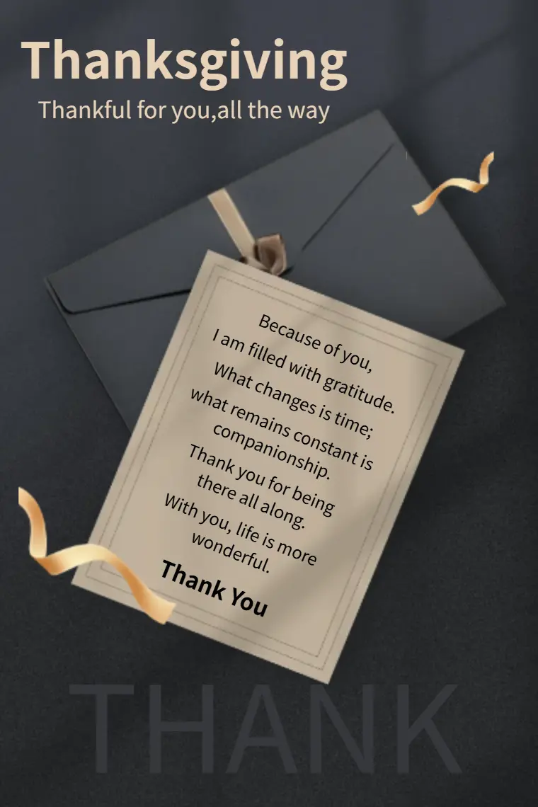 Black Business Envelope Animated Thanksgiving Card - animated card template cover