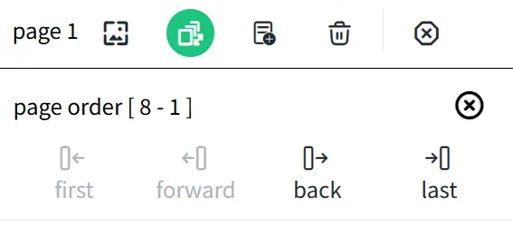 Chang Page Order Panel