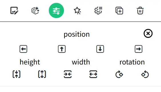 Element Fine-Tuning Panel