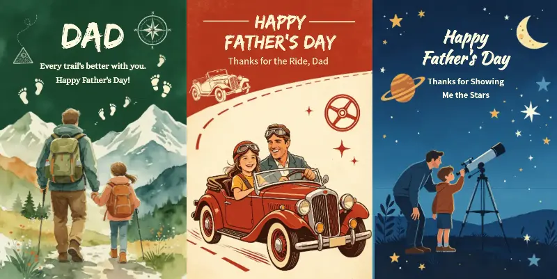 father day cards cover