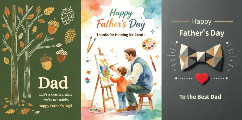 father day cards cover